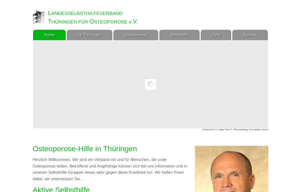 Vorschau von www.lv-thueringen-osteoporose.de, Landesselbsthilfeverband Thüringen für Osteoporose e.V.