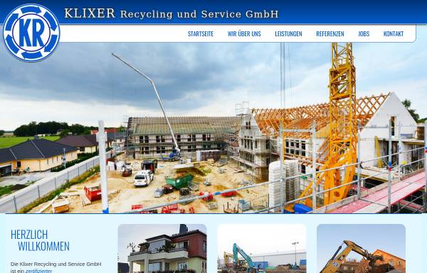Vorschau von www.klixer-recycling.de, Klixer Recycling und Service GmbH