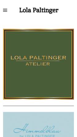 Vorschau der mobilen Webseite www.lolapaltinger.com, Paltinger, Lola