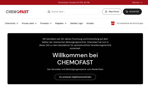 Vorschau von www.chemofast.de, Chemofast Befestigungssysteme