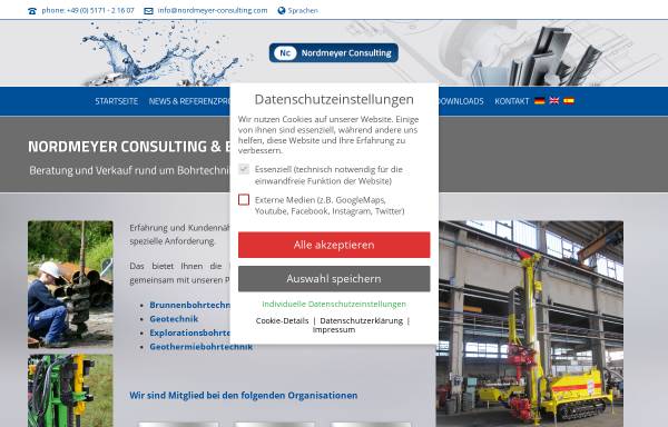 Vorschau von www.nordmeyer-consulting.com, Nordmeyer GmbH & Co. KG.