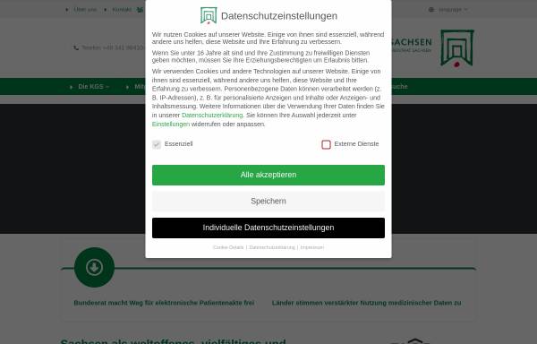 Vorschau von www.kgs-online.de, Krankenhausgesellschaft Sachsen