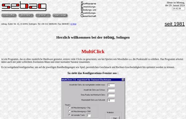 Vorschau von multiclick.sebag.de, Sebag mbH