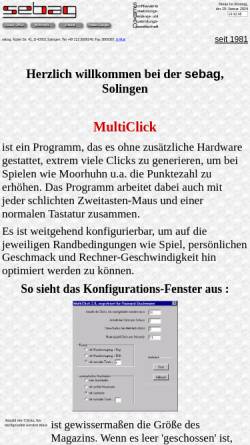 Vorschau der mobilen Webseite multiclick.sebag.de, Sebag mbH