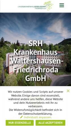 Vorschau der mobilen Webseite lkhg-thueringen.de, Landeskrankenhausgesellschaft Thüringen e.V.