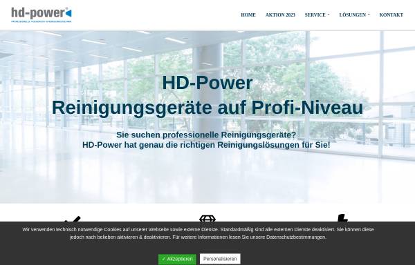 Vorschau von www.hd-power.de, HD-Power Reinigungstechnik