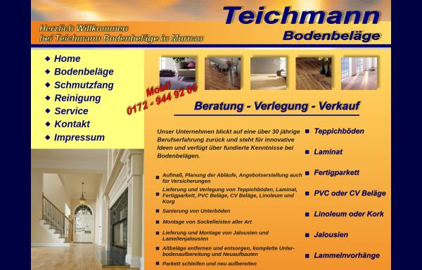 Vorschau von www.wischpflege.de, Teichmann Bodenbeläge Murnau