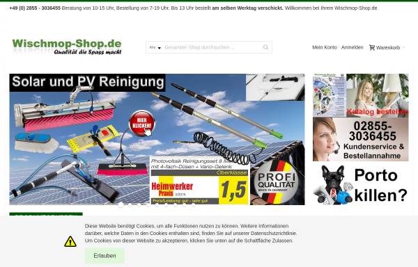 Vorschau von www.wischmop-shop.de, Wischmop-Shop - Reinigungsbedarf