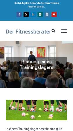 Vorschau der mobilen Webseite www.trainingslager-reise.de, Trainingslager Reisen - Schwimmen