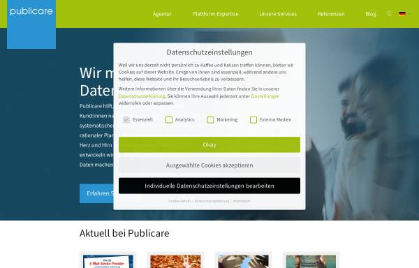 Vorschau von publicare.de, Publicare Marketing Communications GmbH