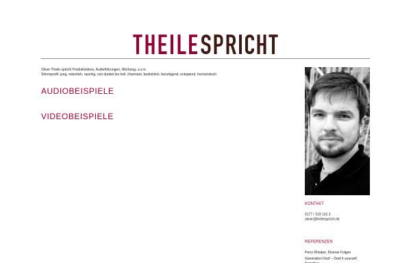 Vorschau von www.theilespricht.de, Theile, Oliver