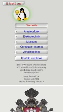 Vorschau der mobilen Webseite www.thestorff.de, Thestorff, Lore und Harry