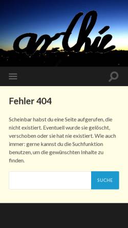Vorschau der mobilen Webseite arthie.de, Thiemann, Arne