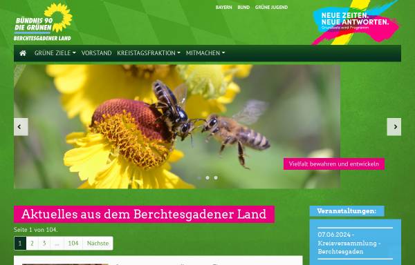 Vorschau von www.gruene-bgl.de, Bündnis 90/Die Grünen Kreisverband