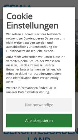 Vorschau der mobilen Webseite www.csu-bgl.de, CSU Kreisverband Berchtesgadener Land
