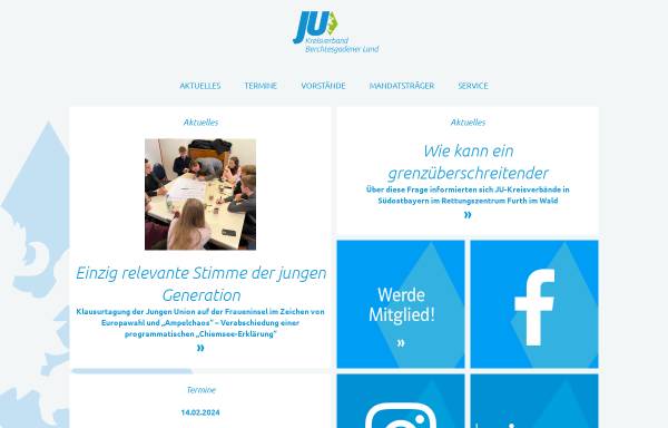 Vorschau von www.ju-bgl.de, Junge Union Berchtesgadener Land