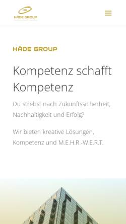Vorschau der mobilen Webseite lifedesign-group.de, Life Design