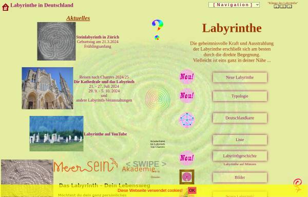 Begehbare Labyrinthe in Deutschland