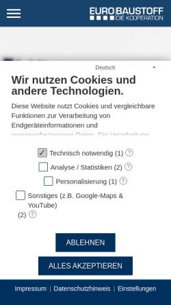 Vorschau der mobilen Webseite www.interbaustoff.de, Interbaustoff