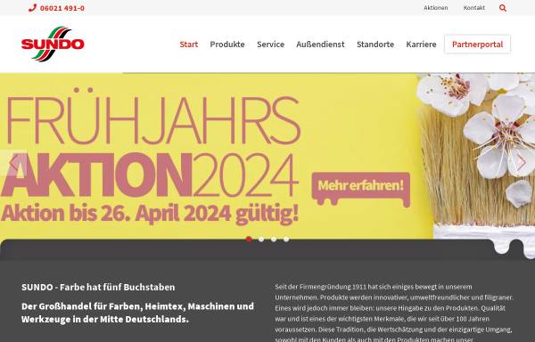 Vorschau von www.sundo.de, Schmitt und Orschler GmbH & Co. Farben und Heimtex KG