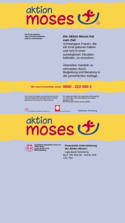Vorschau der mobilen Webseite www.aktion-moses.de, Aktion Moses