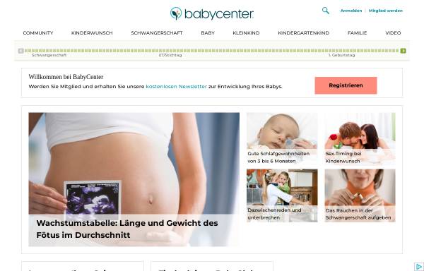 Vorschau von www.babycenter.de, BabyCenter Deutschland