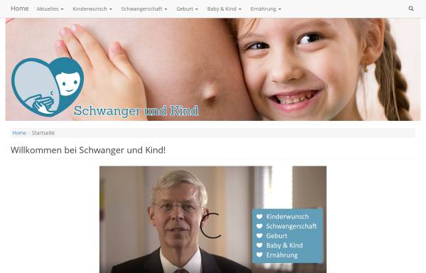 Vorschau von www.schwangerundkind.de, Schwanger und Kind
