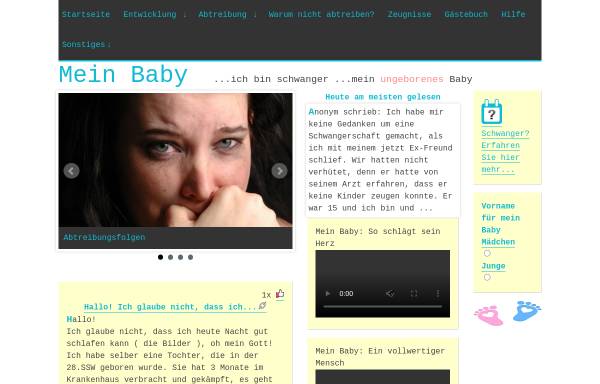 Vorschau von www.meinbaby.info, Ungeborene Babys