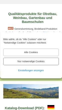 Vorschau der mobilen Webseite kme-agromax.de, KME Agromax GmbH