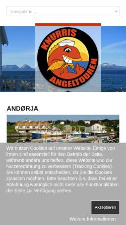 Vorschau der mobilen Webseite www.andorja-adventures.de, Andörja-Adventures