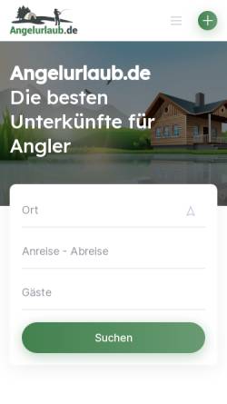 Vorschau der mobilen Webseite www.angelurlaub.de, Angelurlaub.de