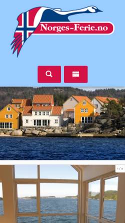 Vorschau der mobilen Webseite www.norges-ferie.no, NorgesFerie as