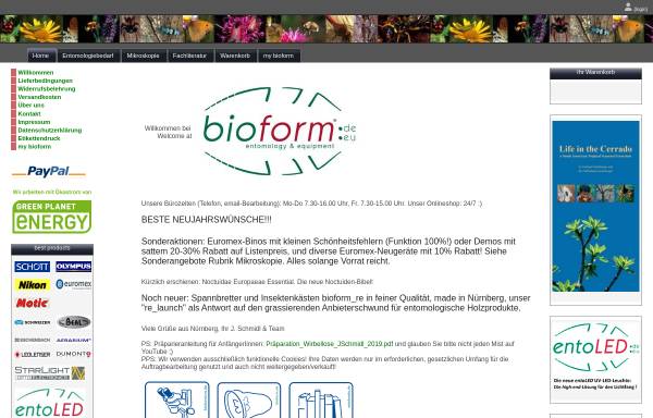 Vorschau von www.bioform.de, Bioform