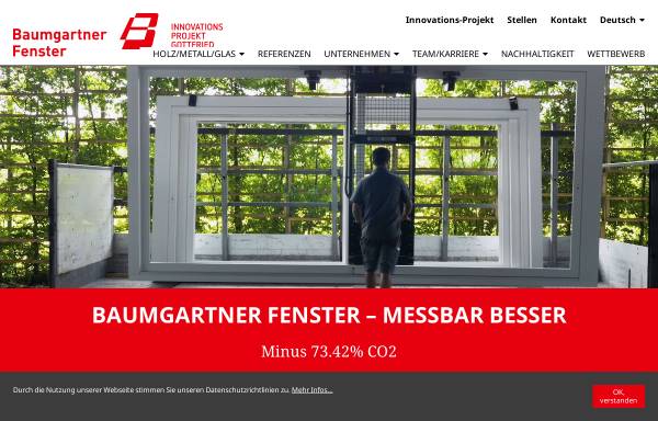Vorschau von www.baumgartnerfenster.ch, G. Baumgartner AG