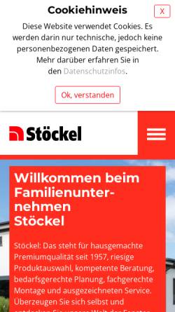 Vorschau der mobilen Webseite www.stoeckel-fenster.de, Stöckel GmbH