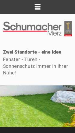 Vorschau der mobilen Webseite www.schumacher-merz.de, Schumacher + Merz GmbH