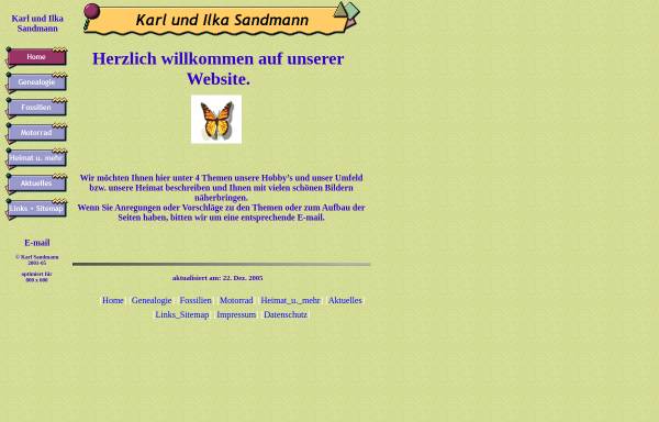 Vorschau von www.sandmann-web.de, Sandmann, Karl und Ilka