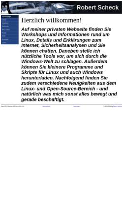 Vorschau der mobilen Webseite www.robert-scheck.de, Scheck, Robert