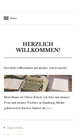 Vorschau der mobilen Webseite www.scheit.de, Scheit, Oliver