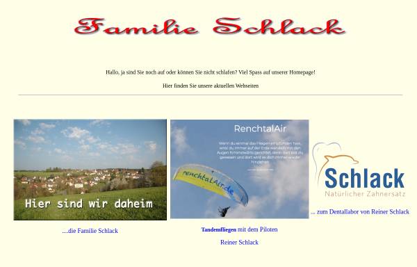 Vorschau von www.schlack.info, Schlack, Familie