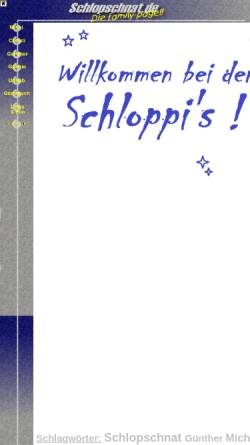 Vorschau der mobilen Webseite www.schlopschnat.de, Schlopschnat, Familie