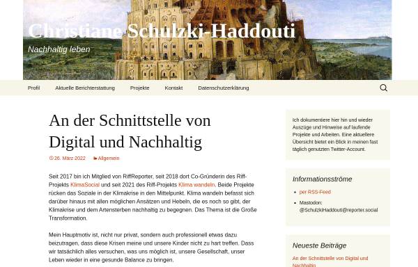 Vorschau von www.schulzki-haddouti.de, Schulzki-Haddouti, Christiane
