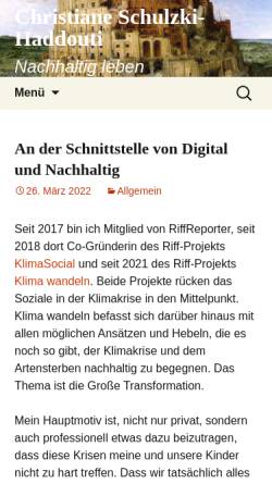 Vorschau der mobilen Webseite www.schulzki-haddouti.de, Schulzki-Haddouti, Christiane