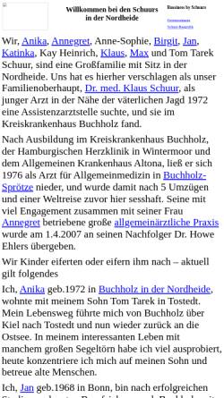 Vorschau der mobilen Webseite www.schuur-nordheide.de, Schuur, Familie