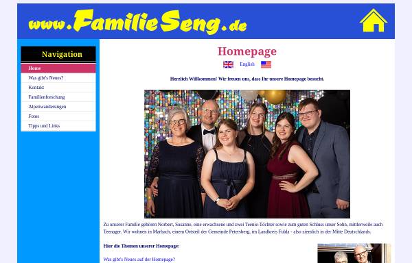 Vorschau von www.familieseng.de, Seng, Familie