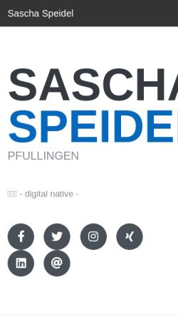 Vorschau der mobilen Webseite www.sascha-speidel.de, Speidel, Sascha