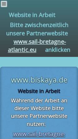 Vorschau der mobilen Webseite www.biskaya.de, France-Maritime