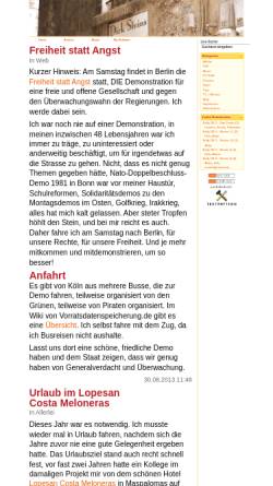 Vorschau der mobilen Webseite www.dirksteins.de, Steins, Dirk