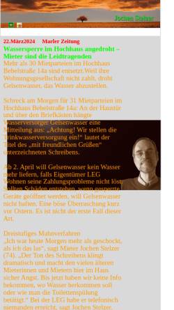 Vorschau der mobilen Webseite www.jochen-stelzer.de, Stelzer, Jochen