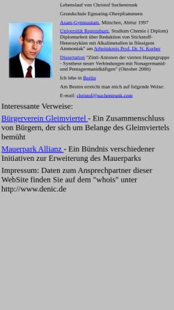 Vorschau der mobilen Webseite www.suchentrunk.de, Suchentrunk, Christof